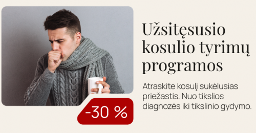 Kamuoja užsitęsęs kosulys?